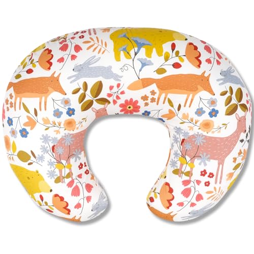 Image of x-vesolje Nursing Pillow, Breastfeeding Pillow with Removable Cover, Ergonomic Breast Feeding Pillow, Baby Feeding Support Pillow for Mom Easier Breastfeeding- Original Size /Jungle