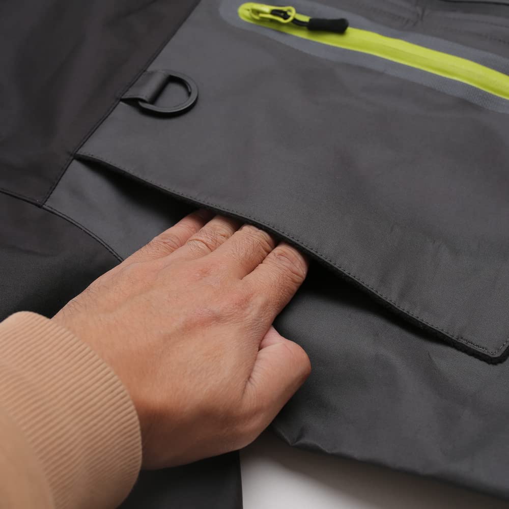 Kylebooker Fliegenfischen Waten Jacke Outdoor-Aktivitäten wasserdicht Wader Jacken für Männer und Frauen