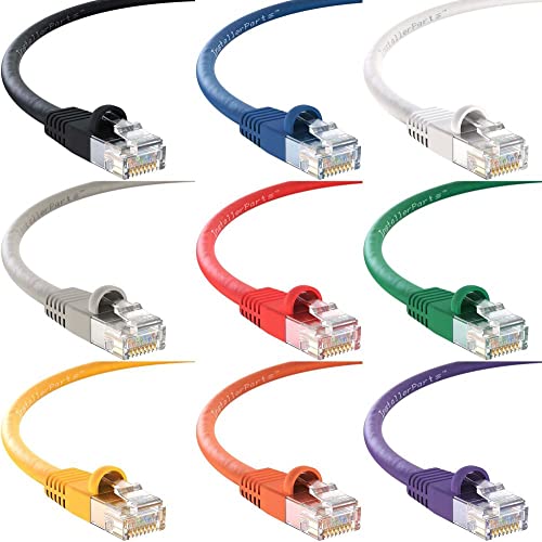 Cable Ethernet Cat5E UTP 10 ft con RJ45 blanco x10 miniatura 6