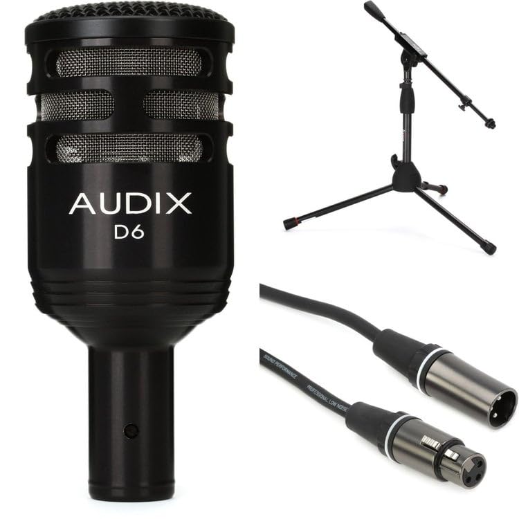 Amazon.com: Audix D6 Kick Drum Microphone Bundle with Adjustable