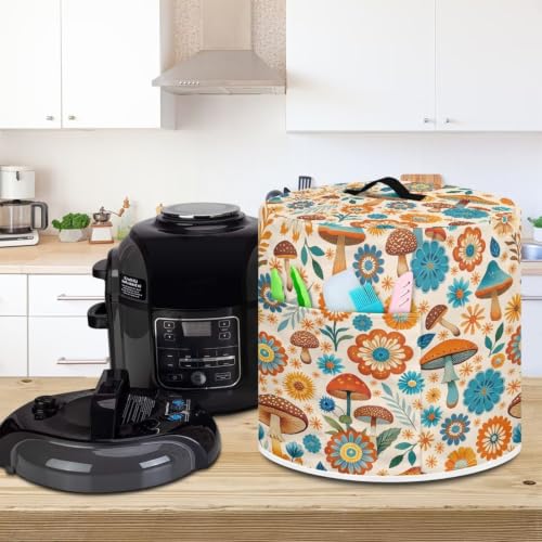 Image of Thanksgiving Boho Mushroom Air fryer Portable Rice Cooker Cover