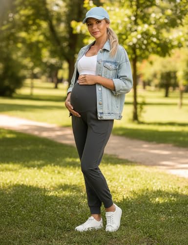Image of V VOCNI Women's Maternity Joggers Pants Pregnancy Sweatpants