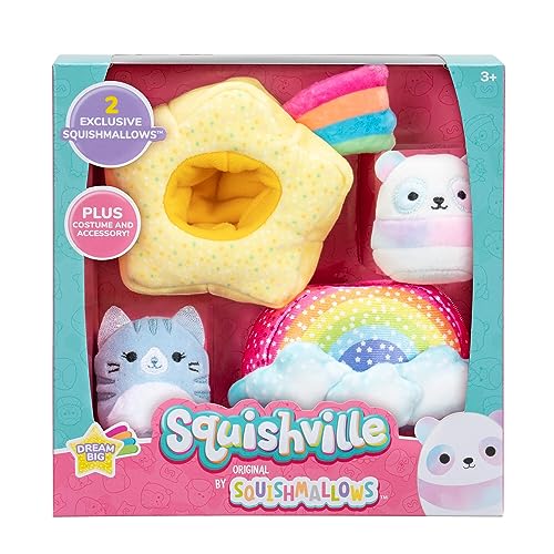 Squishville SQM0477 Accessory Set Sweet Dreams Super Soft Mini Squishmallows 5 cm Plush To