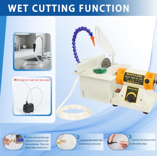 Lapidary Rock Saw with Polishing Kit