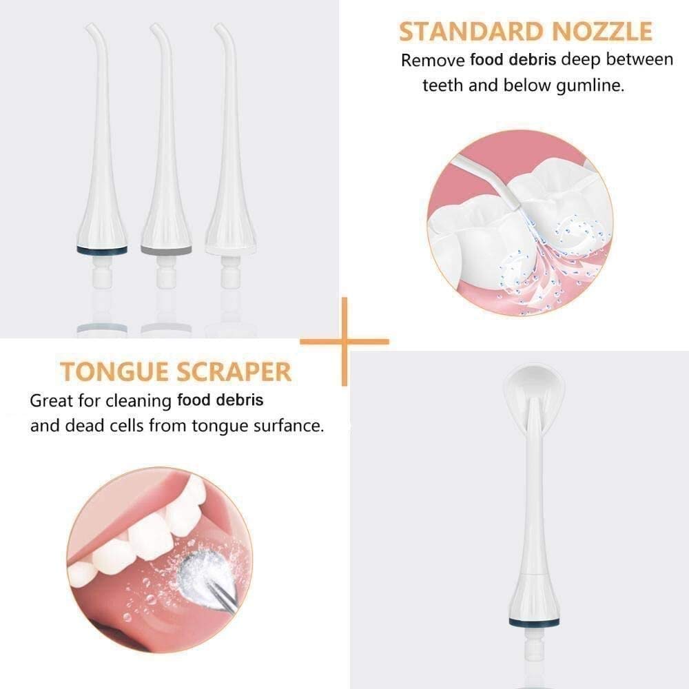 GeRRiT Irrigatore Orale Dentale Cordless, flosser Impermeabile IPX7 IPX7 Portatile e Ricaricabile for casa e Viaggi, Bretelle e Bridges Cura, 3 modalità