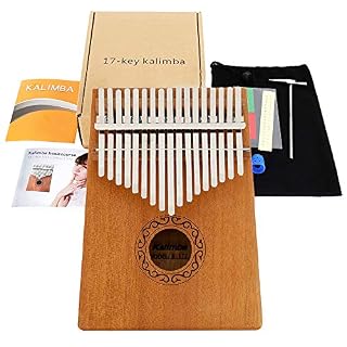 Kalimba 17 clés kalimba instrument kalimba 17 touches professionnel Touche Pouce Piano en bois noyer - Les Beatles, Paul McCartney, John Lennon, RIngo Starr, George Harrison