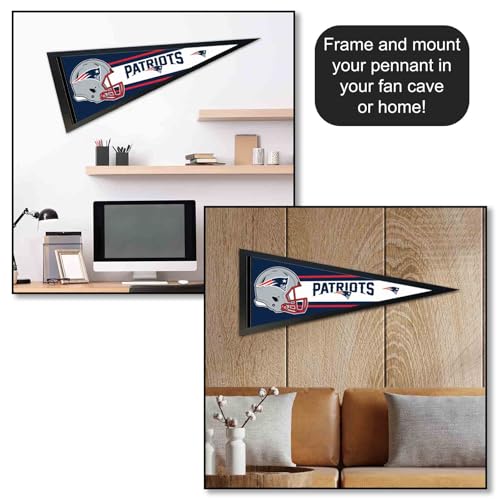 Banderín New England Patriots oficial de 30 pulgadas para decoración NFL 5