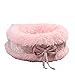 Łóżko dla zwierząt Łóżko dla psa Łóżko dla kota Ciepłe Łóżko Dla Zwierząt Przytulanka Hodowla Miękka Sofa Dla Szczeniąt Okrągłe Gniazdo Poduszki Do Spania Dla Kotów I Psów Gniazdo Dla Zwierząt Furry L