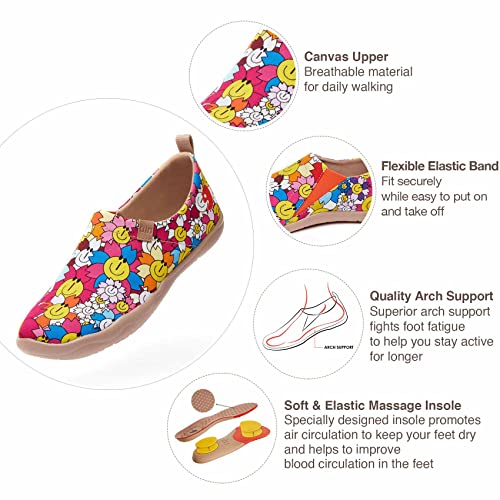 Image of UIN Women's Art Travel Shoes Slip On Casual Cozy Loafers Lightweight Comfort Fashion Sneaker Toledo Ⅰ