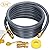 50FT 3/4" ID Natural Gas Hose with Quick Connect 3/4" ID Natural Gas Hose with Quick Connect Fittings for NG/LP Propane Appliances, Grill,Patio Heaters,Generators, Indoors & Outdoors
