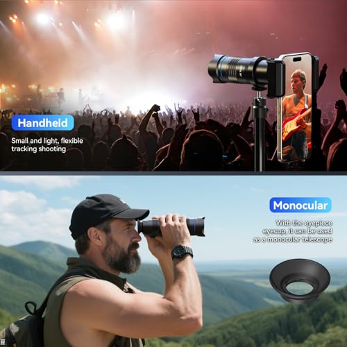 APEXEL 28X Telephoto Lens Kit for Smartphone, Magnification