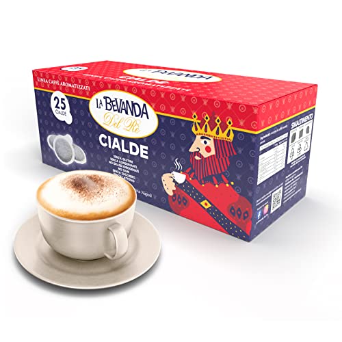 La Bevanda Del Re - 25 Cialde ESE44mm Filtro Carta Aromatizzate al CAPPUCCINO