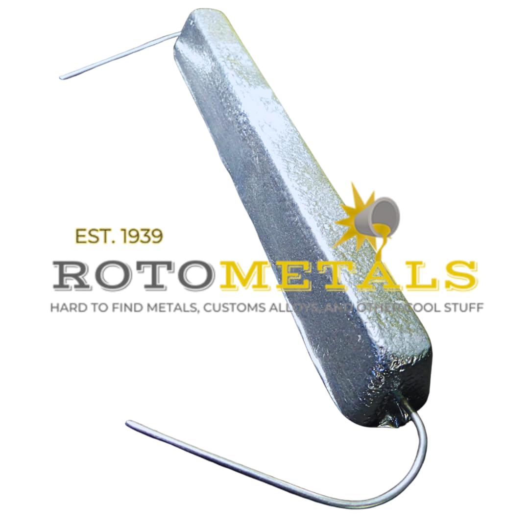 RotoMetals 1.5 Pound Crab Pot Zinc Anode Bundle of 5 Made in USA