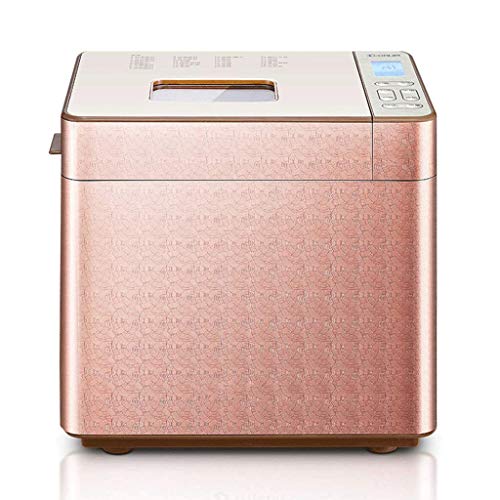 Mnjin Máquina para Hacer Pan Multifuncional Máquina para Hacer Pan automática, Máquina para Hacer Pan en Acero Inoxidable de Libra con ciclos de programas, Dispensador de Frutos Secos