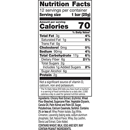 Image of Fiber One 70 Calorie Cinnamon Coffee Cake Soft-Baked Bars, 12 Bars, 10.6 oz