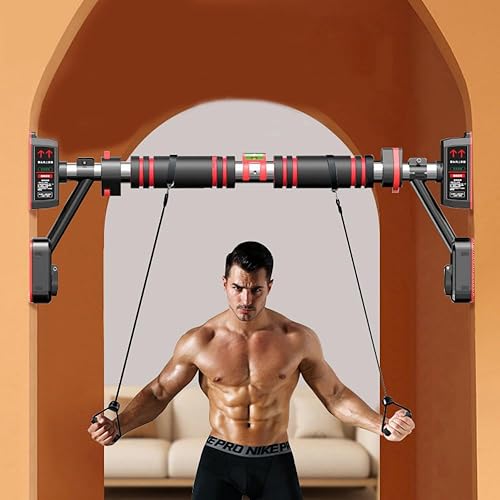Miniatura 5 de axGear Barra de dominadas para puerta, marco de puerta, barra ajustable para gimnasio, entrenamiento, resistente