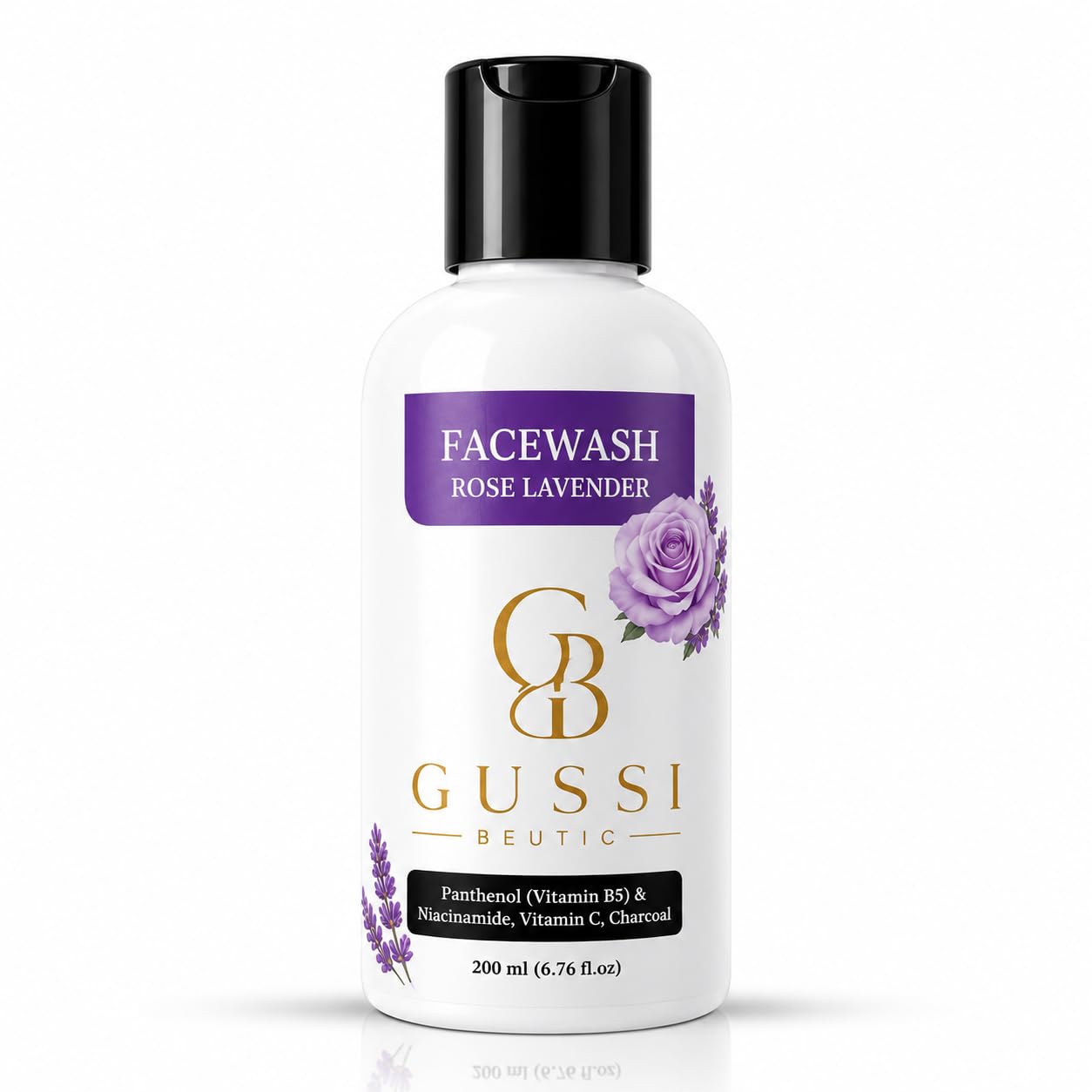 Gussi Beutic Rose Lavender Face Wash | Vitamin C, Niacinamide & Charcoal | Panthenol (Vitamin B5) Formula | Deep Cleansing, Hydrating & Radiant Glow | 200ml-image-37