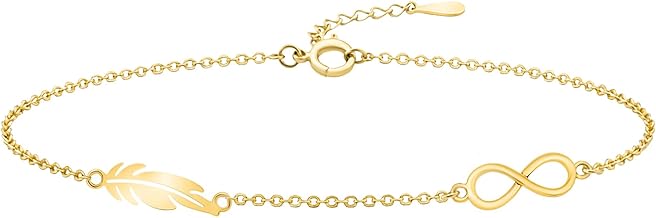 Sofia Milani - Women's Bracelet 925 Silver - Infinity Sign & Wings Feather