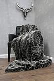 fellimitat decke weiß Dekoratives- extravagantes- extrem edeles Wohn-Accessoir Lifestyle pur