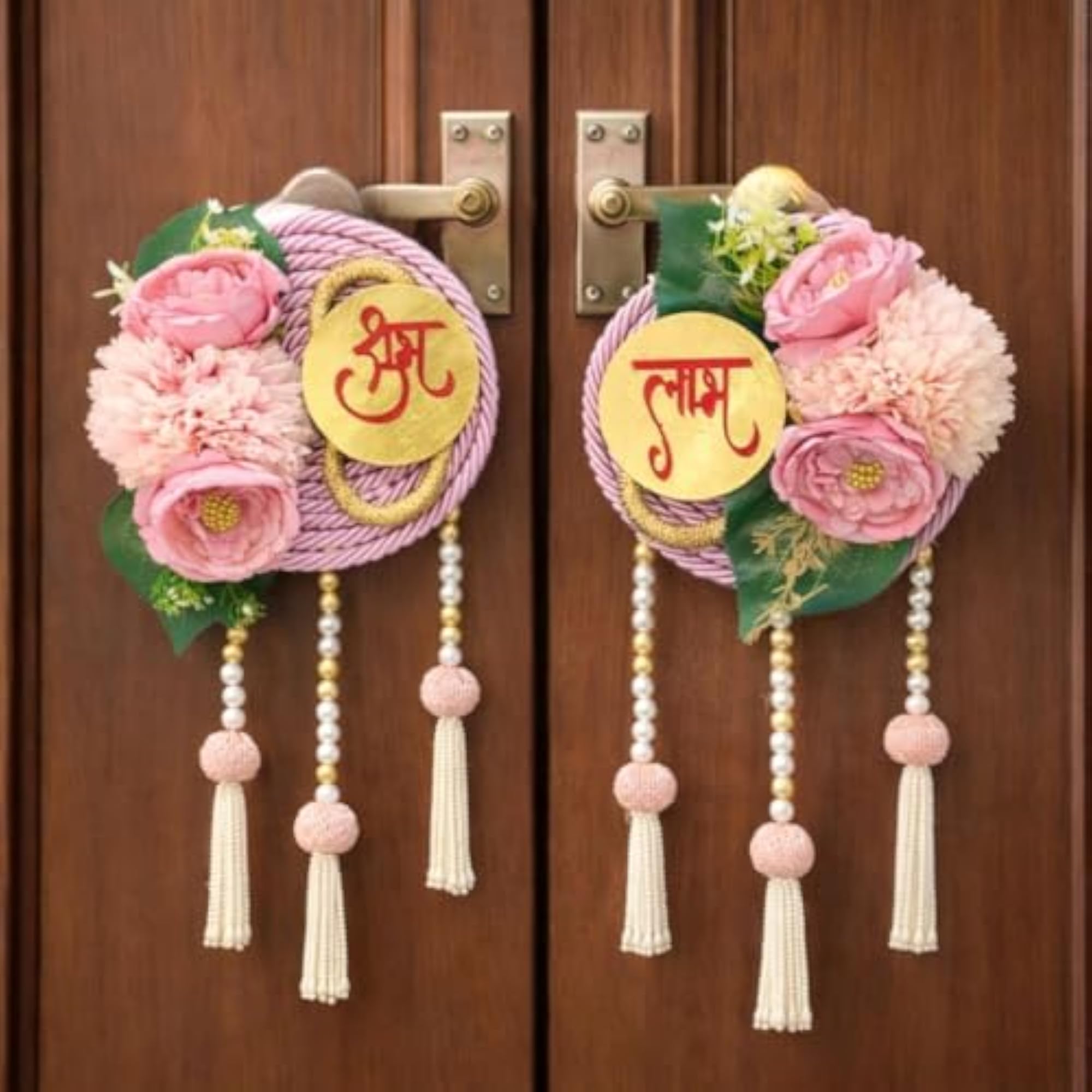 Shubh Labh Floral Decorative Wall & Door Hanging Set of 2