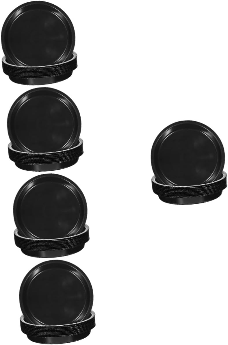 balacoo 80pcs Round Plant Saucer Trays Thickened Plastic Flowerpot Holders for Indoor and Outdoor Use Drainage Trays for Plant Pot Types