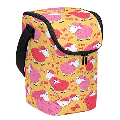 Bolsa de almuerzo de cordero y lonchera ligera para mujer reutilizable 2