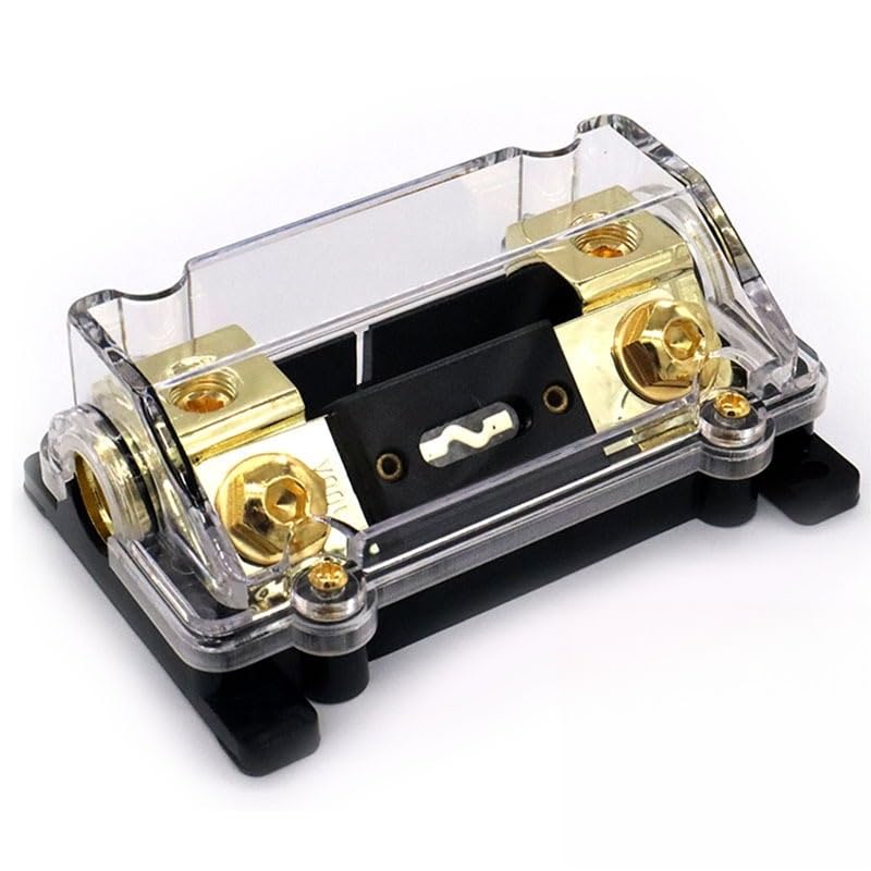 THE WHITE SHOP 0/2/4 Gauge AWG in-Line ANL Fuse Holder with 250 Amp Fuse | Inline Fuse Holder - No Wire Terminals Needed | 250 Amp Fuse Block, Fuse Box, Automotive 4, 2, 0 Gauge Fuse Block