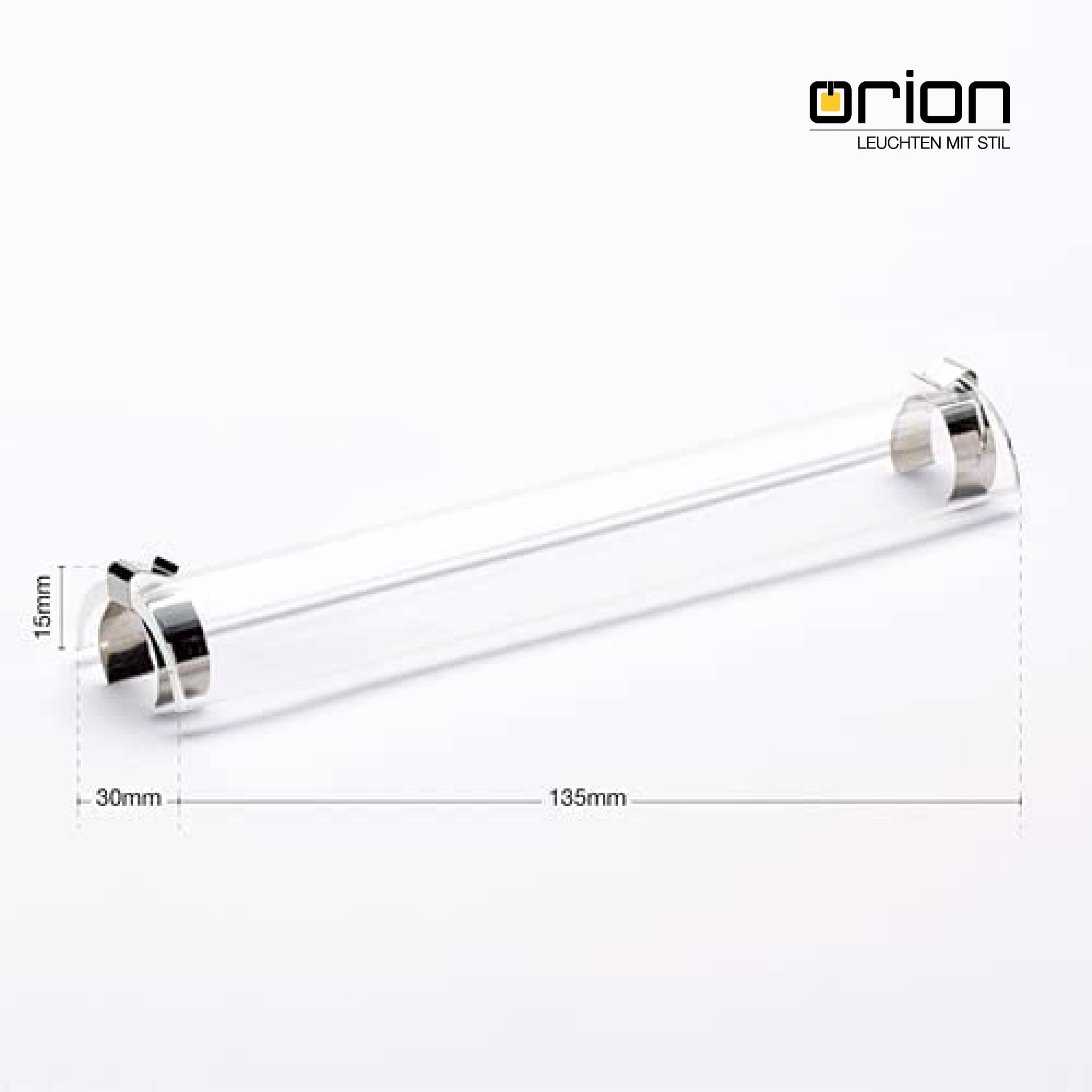 Protective Glass for Uplighter R7s for 118 mm Rods Replacement Glass Halogen (for 118 mm), Clear, 135mm - Image 3