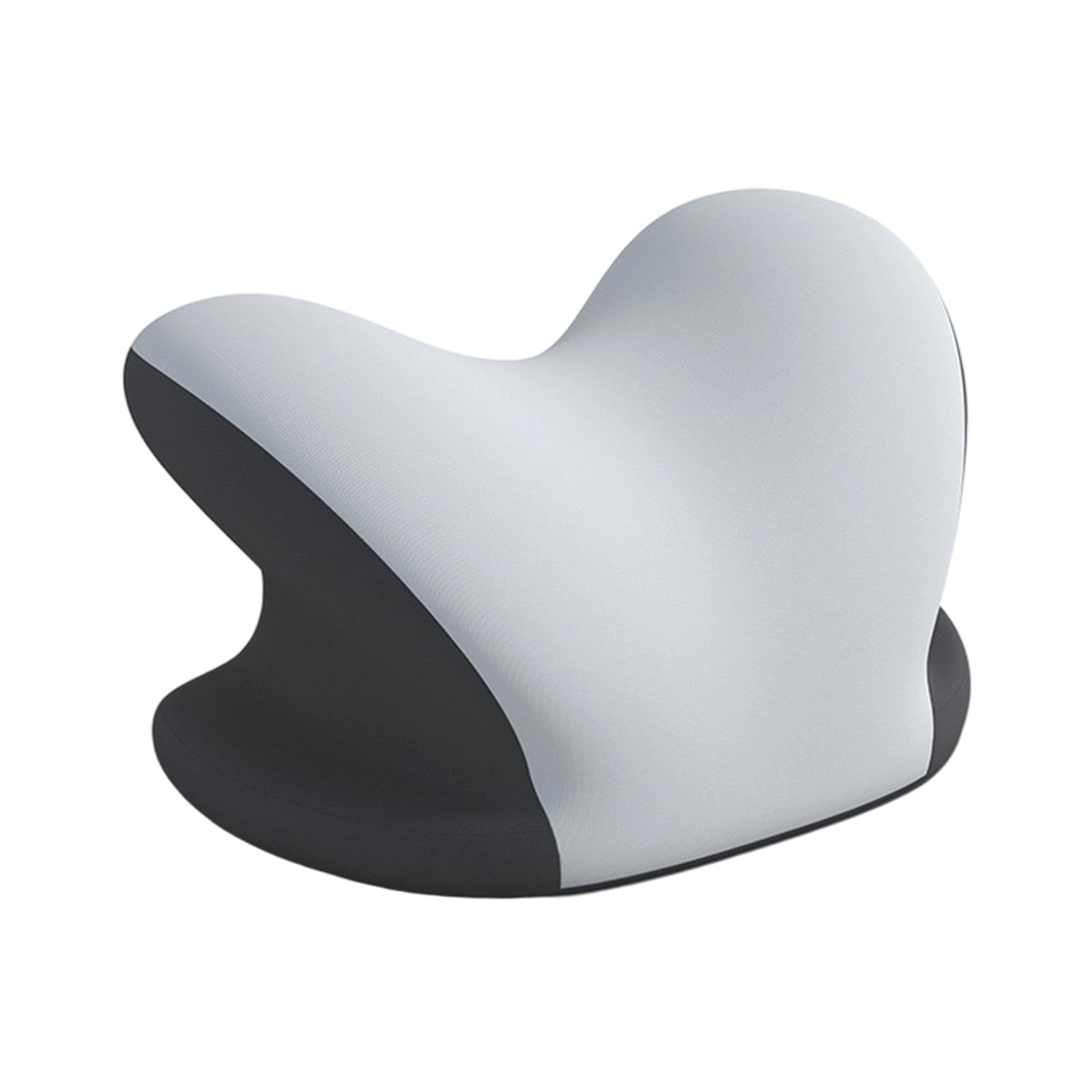 Urijx™ Memory Abs Travel Neck Pillow Removable Cover Neck Cushion Face Down Pillow Light and Dark Gray Home & Garden | Bedding | Bed Pillows-image-11