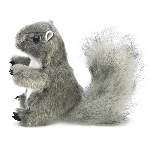 Folkmanis Mini Gray Squirrel Finger Puppet, 1 EA - Image 2