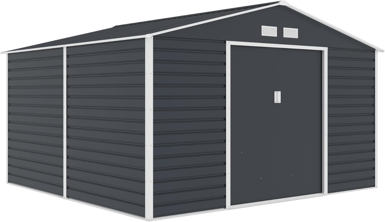 Domek ogrodowy G21 GAH 1085-340 x 319 cm, szopa na maszt – łatwy montaż, 10,9 m² (antracytowa)