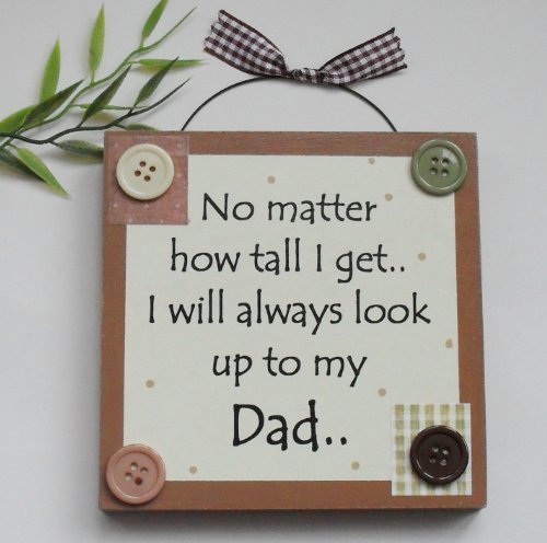 Craftworks Originals Best Dad/Fathers day/Birthday Wooden Keepsake Gift Plaque Brown