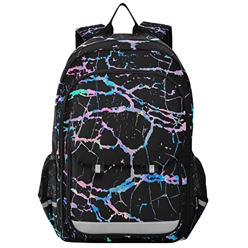 Sac de voyage pour enfants Marbre rayé arc-en-ciel, le cartable parfait de la rentrée scolaire