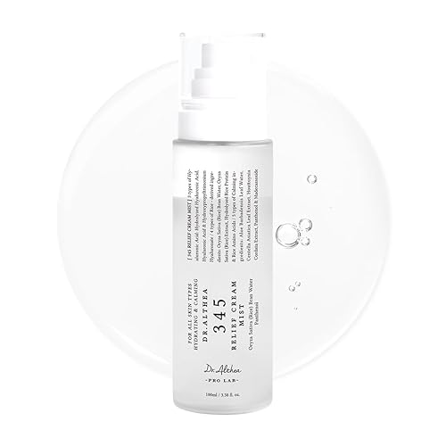 Miniatura 9 de Dr.Althea 345 Relief Cream Mist | Bruma facial hidratante con extracto de arroz | Cuidado calmante para pieles sensibles | Cuidado de la piel vegano
