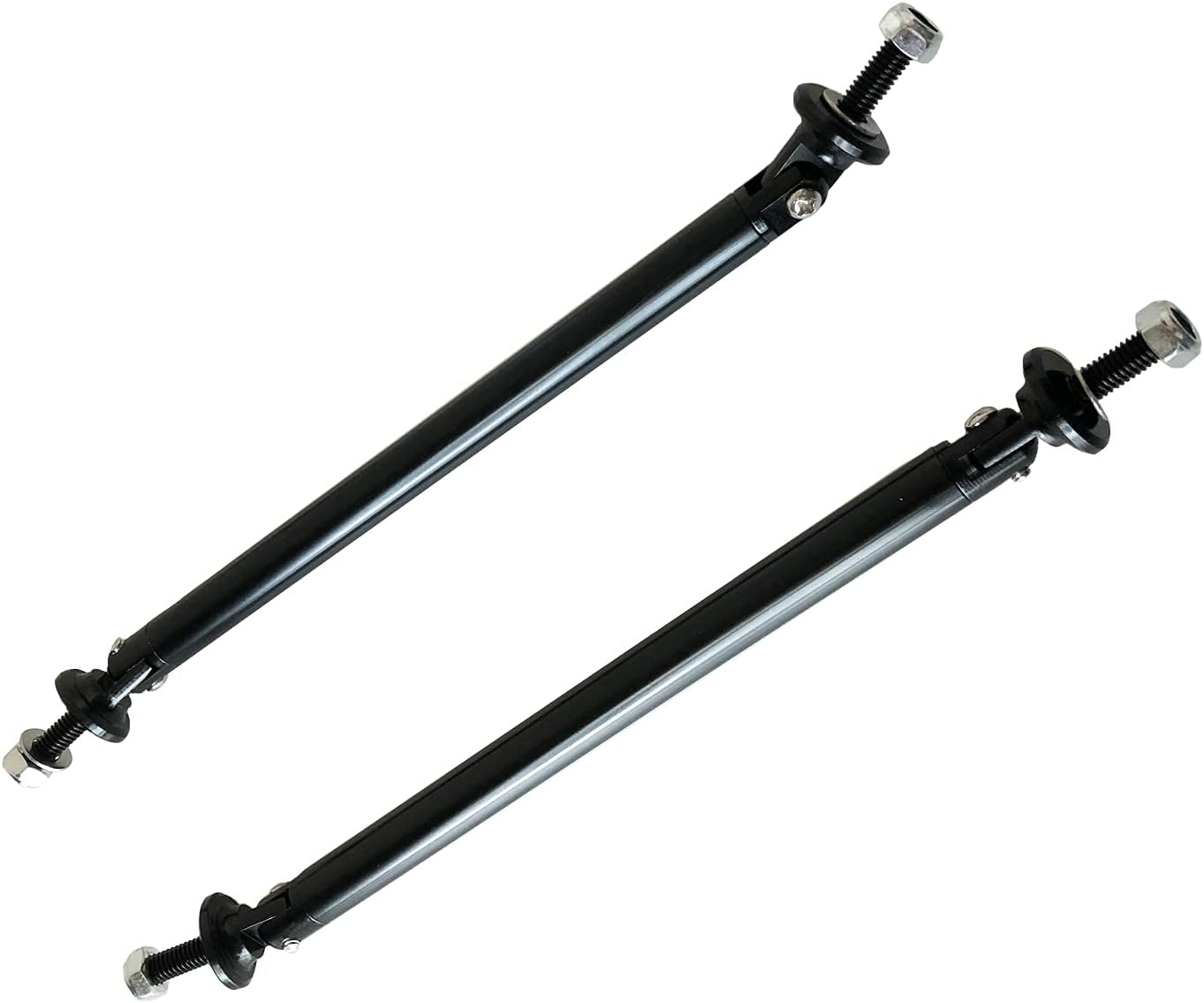 Splitter Rods,150mm Adjustable Front Bumper Lip Splitter Strut Rod Tie Support Bars,Black 2pcs