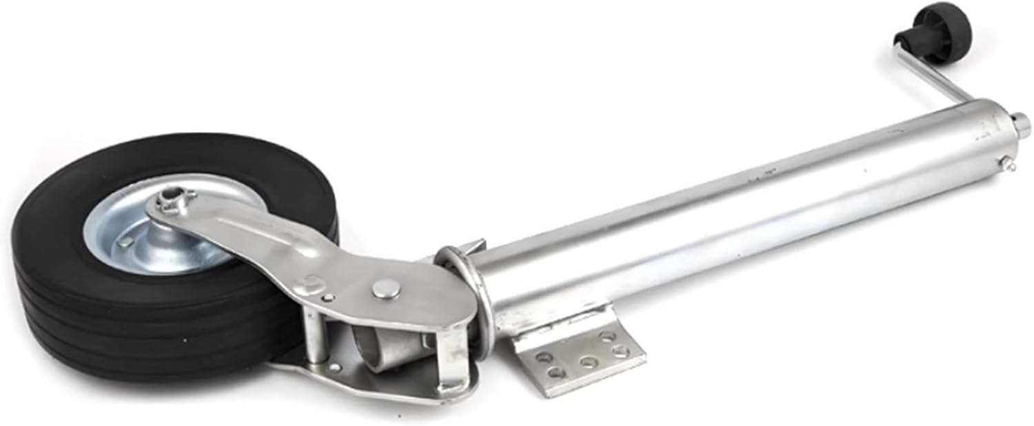 Heavy-Duty Trailer Jack Wheel - Boat Trailer Jack with Wheel, Lift Swivel Trailer Jack, 8 inches Automatic Guide Wheel, Folding Support Wheel Support, Bearing 400kg Trailer Support Wheels