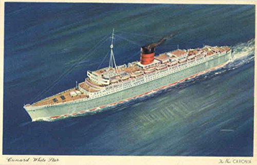 Cunard White Star Caronia Boats Ships Original Antique Postcard