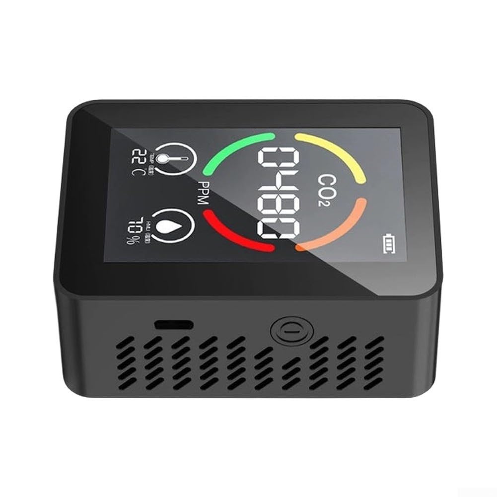Detector de dióxido de carbono infrarrojo contra el aire viciado: mide humedad y temperatura