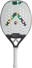 Raquete Beach Tennis Carbono 3K Skagen Branca Alma Genius