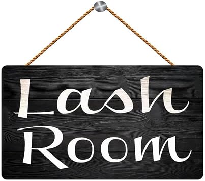 Wood Family Signs Wall Decor Lash Room Custom Wood Sign Extensions Welcome Office SpaRustic Wood Wall Sign Wooden Hanging Plaque Farmhouse Wall Art for Home Living Room 12 x 6 Inch