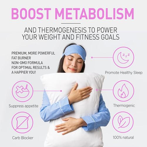 Night Time Weight Loss Pills-Potent Formula with Melatonin Green Coffee Bean Extract White Kidney Bean & CLA-Carb Blocker Appetite Suppressant Weight Loss Diet Pills for Women Belly Fat That Work-1pk - Image 5
