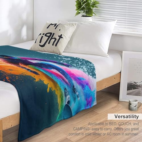 Couverture Snowboard douce pour moments cocooning sur le canapé et le lit - 7