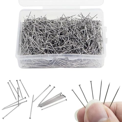 500-Piece Sewing Pins Set - 1 Inch Steel Ideal for Quilting Sewing and Crafting Projects
