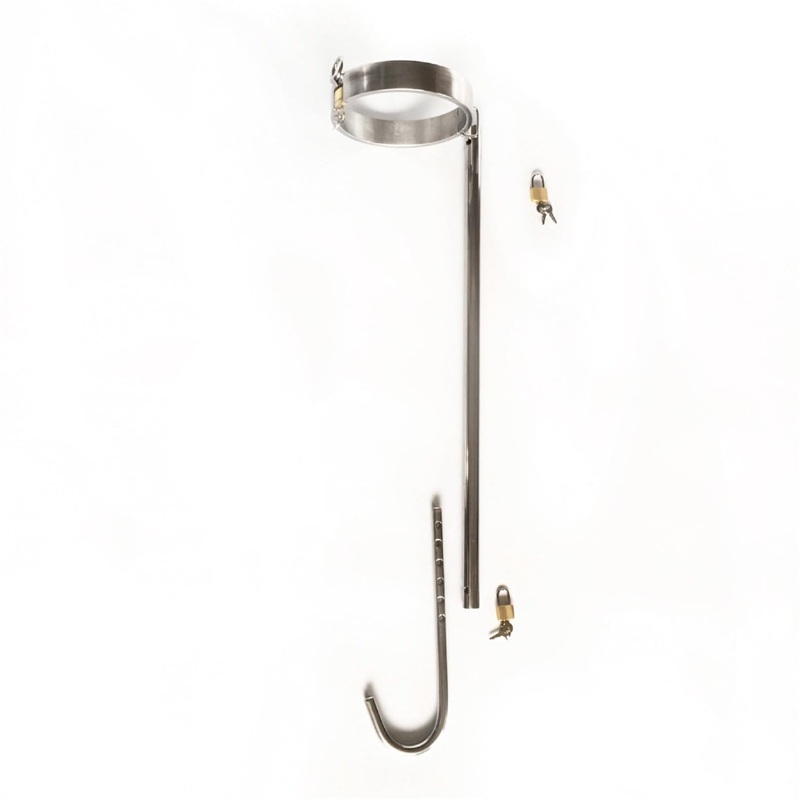 Set bondage BDSM in acciaio inossidabile - collare chiudibile con plug anale, gancio for culo e restrizioni regolabili for divertimento sessuale e giochi sessuali SM for coppie(Frauen)