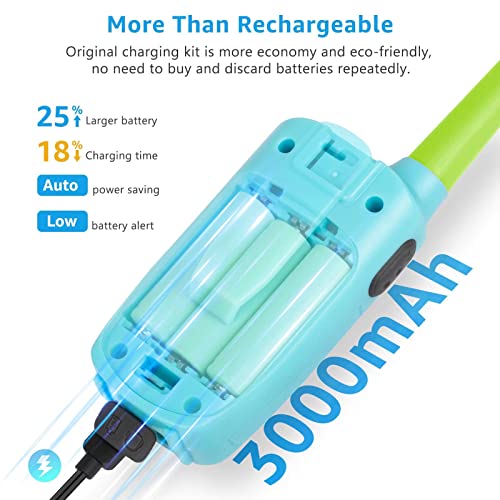 Walkie Talkies For Kids Adults Long Range Rechargeable 3 Pack, Drop Proof Walkie Talkies Toys Gifts For Girls Boys Age 3 5 6 8 9 12, Usb Walkie Talkies For Outdoor Indoor Play Camping Birthday Party #TOP3