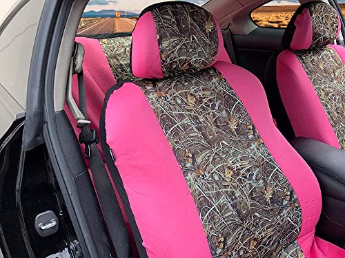 Carscover Real Pink Camo Seat Covers Maple Forest Tree Leaf Pattern Camouflage For Auto Truck Car Suv Women Style Seat Cover (9Pc Low Back) #TOP3