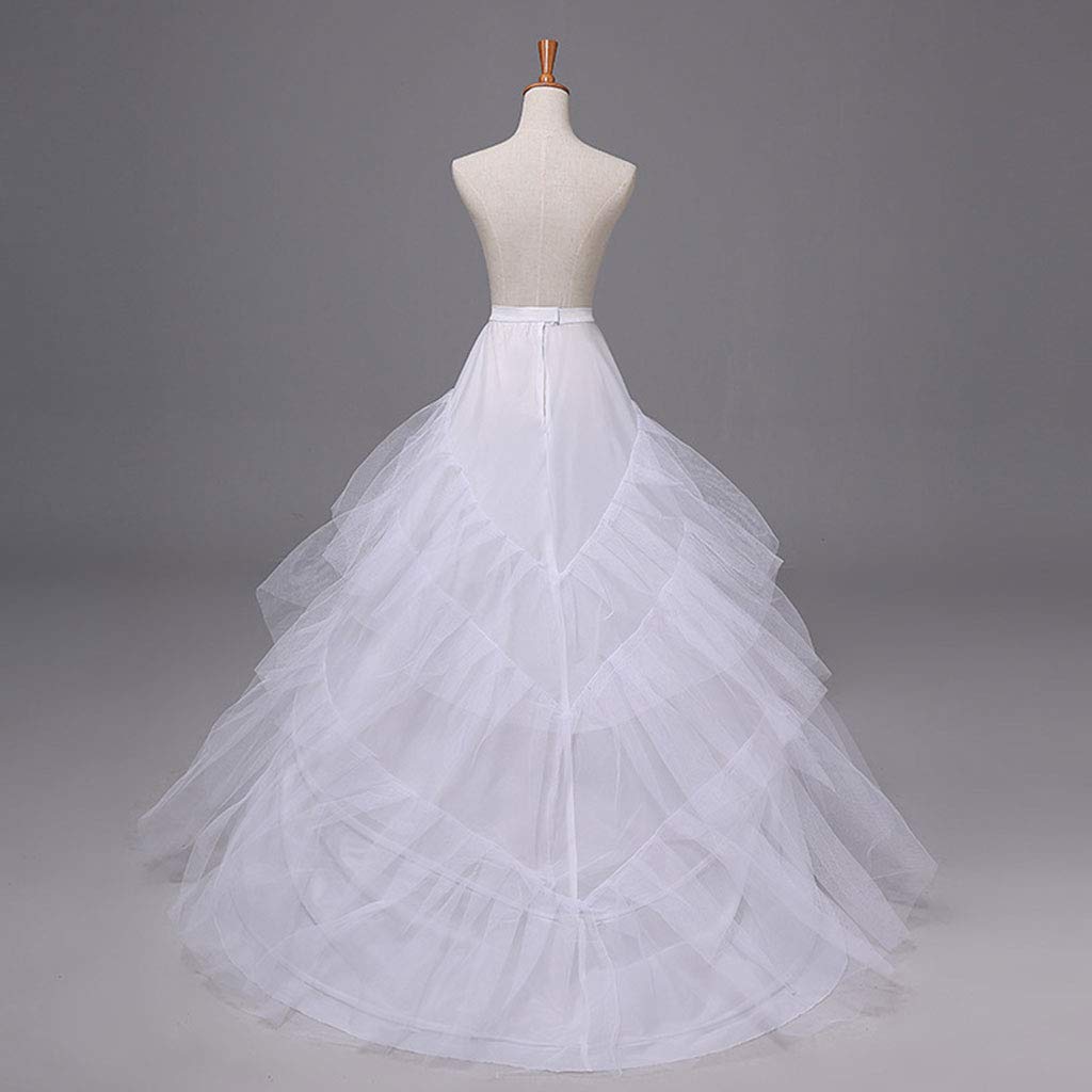 Fil 3 couches, 2 cercles, robe de mariée, jupe longue, jupon, poignet élastique en F