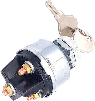 Ignition Switch with Key, 4 Position Universal Key Ignition Switch 12v for Car, Truck, Tractor, Trailer, Forklift, and More, Acc/Off/IGN/Start