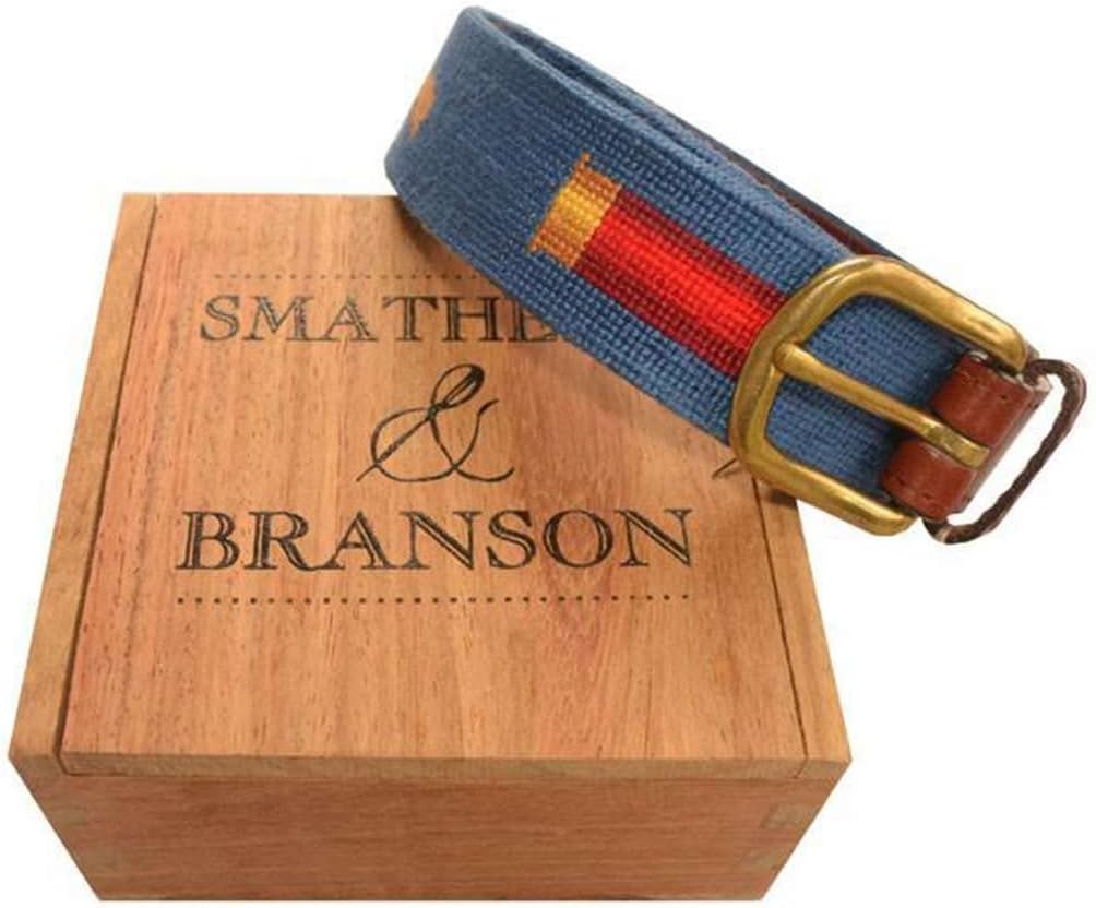 Shotgun and Shell Needlepoint Belt by Smathers & Branson - Image 2