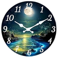 TGHHPC Glass Wall Clock Battery Operated 8 Inch Silent Non Ticking Analog Clock, Modern Quartz item